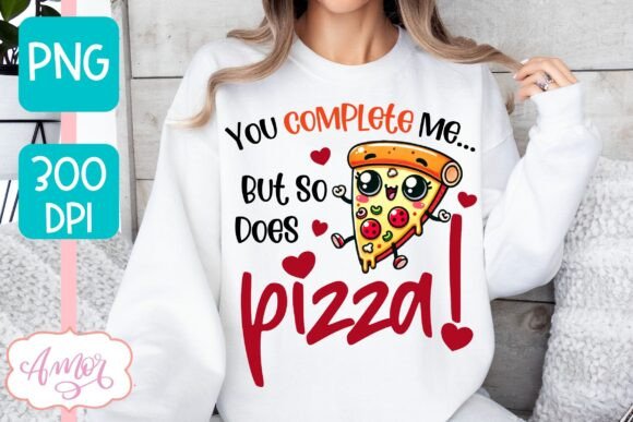 Download Funny Valentines PNG Design Pizza Lovers - Premium Bundle